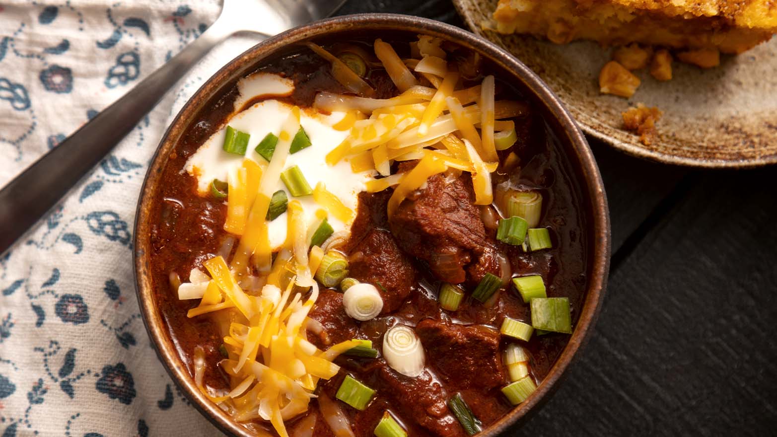 ground bison chili