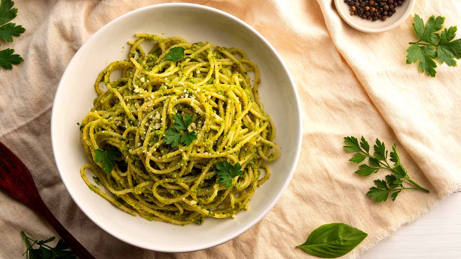 lemon pesto pasta