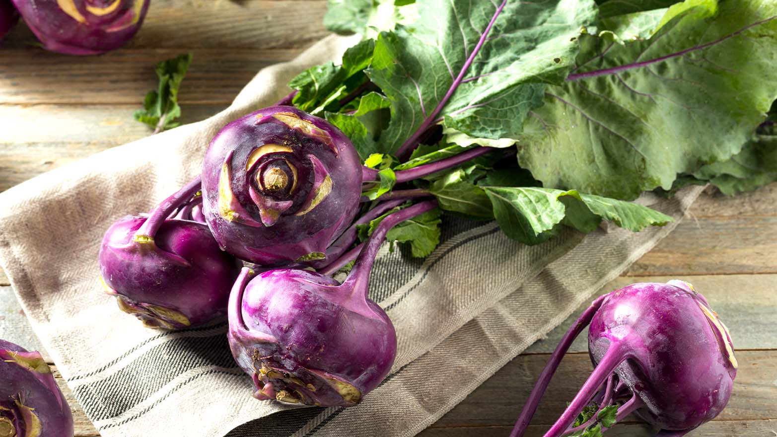 Kohlrabi summer vegetable.