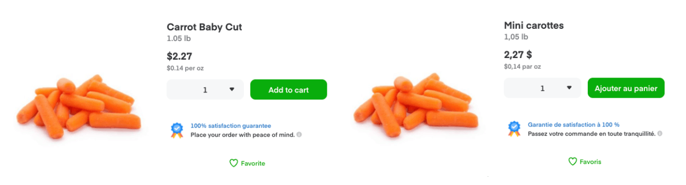 Baby Carrots - Instacart App