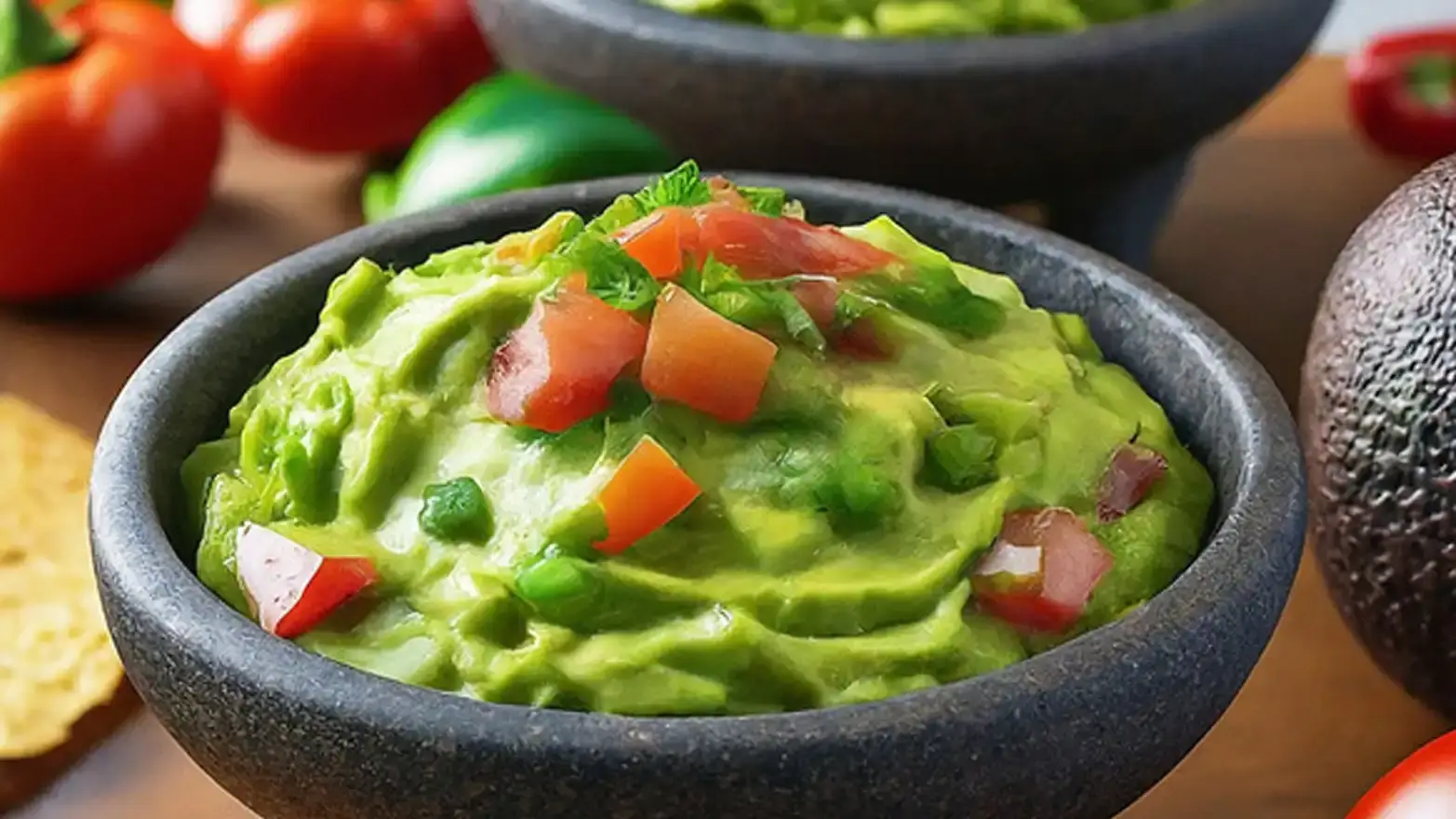creamy guacamole for a baby shower food idea