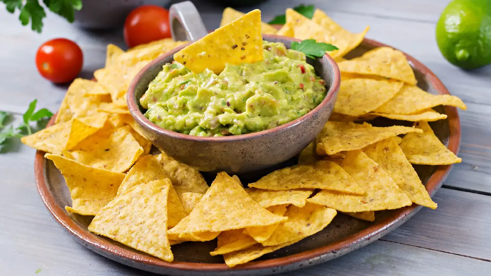 Chips and guacamole