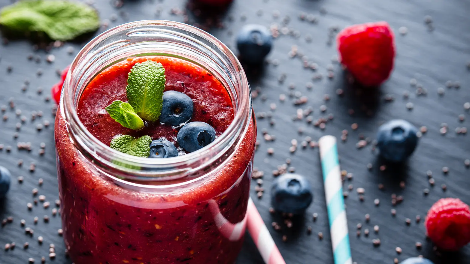 Photo of high protein smoothie