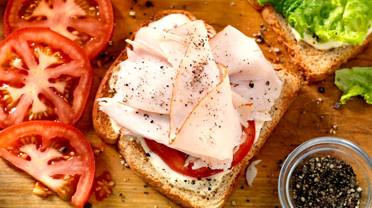 Classic turkey sandwich