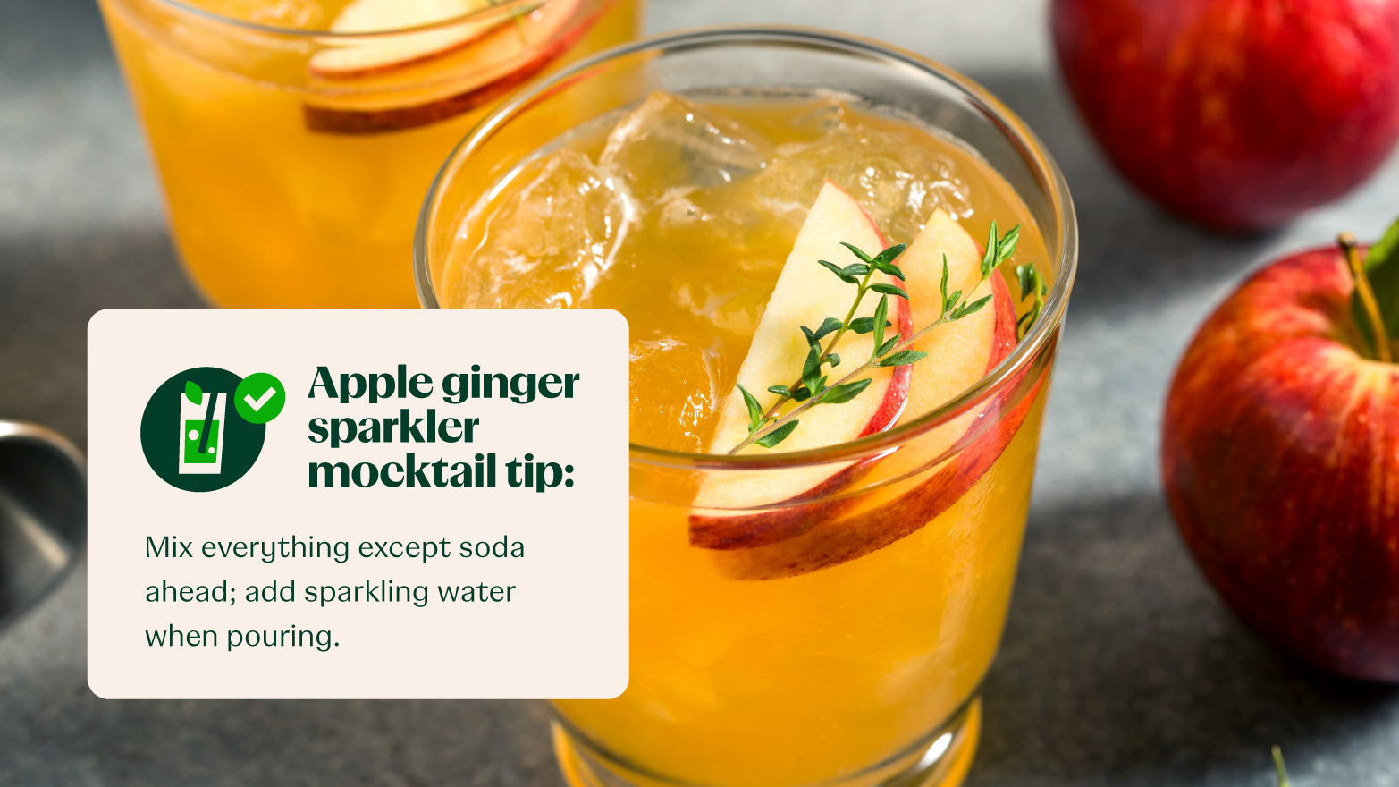 apple ginger sparkler