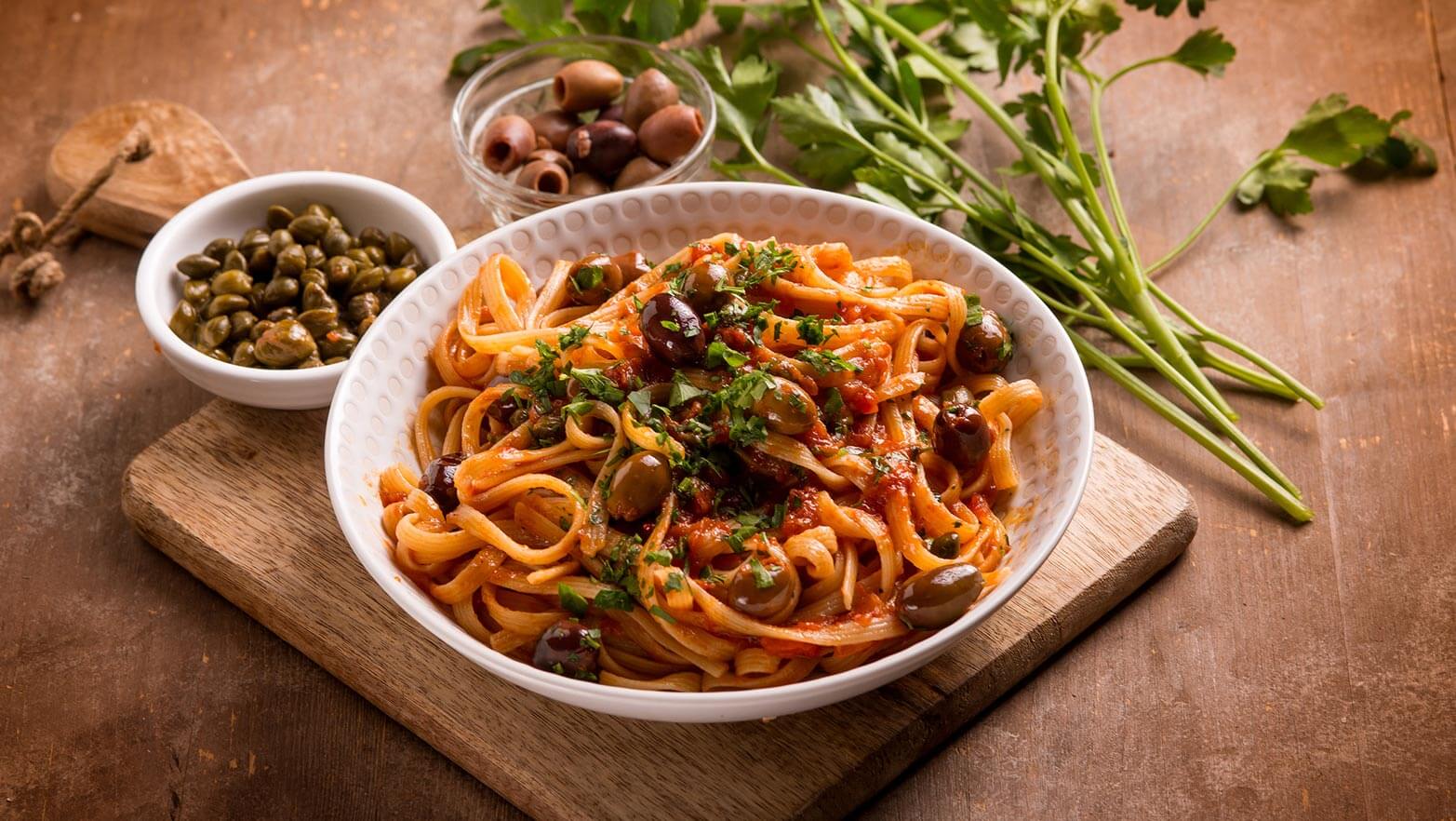 image of pasta puttanesca