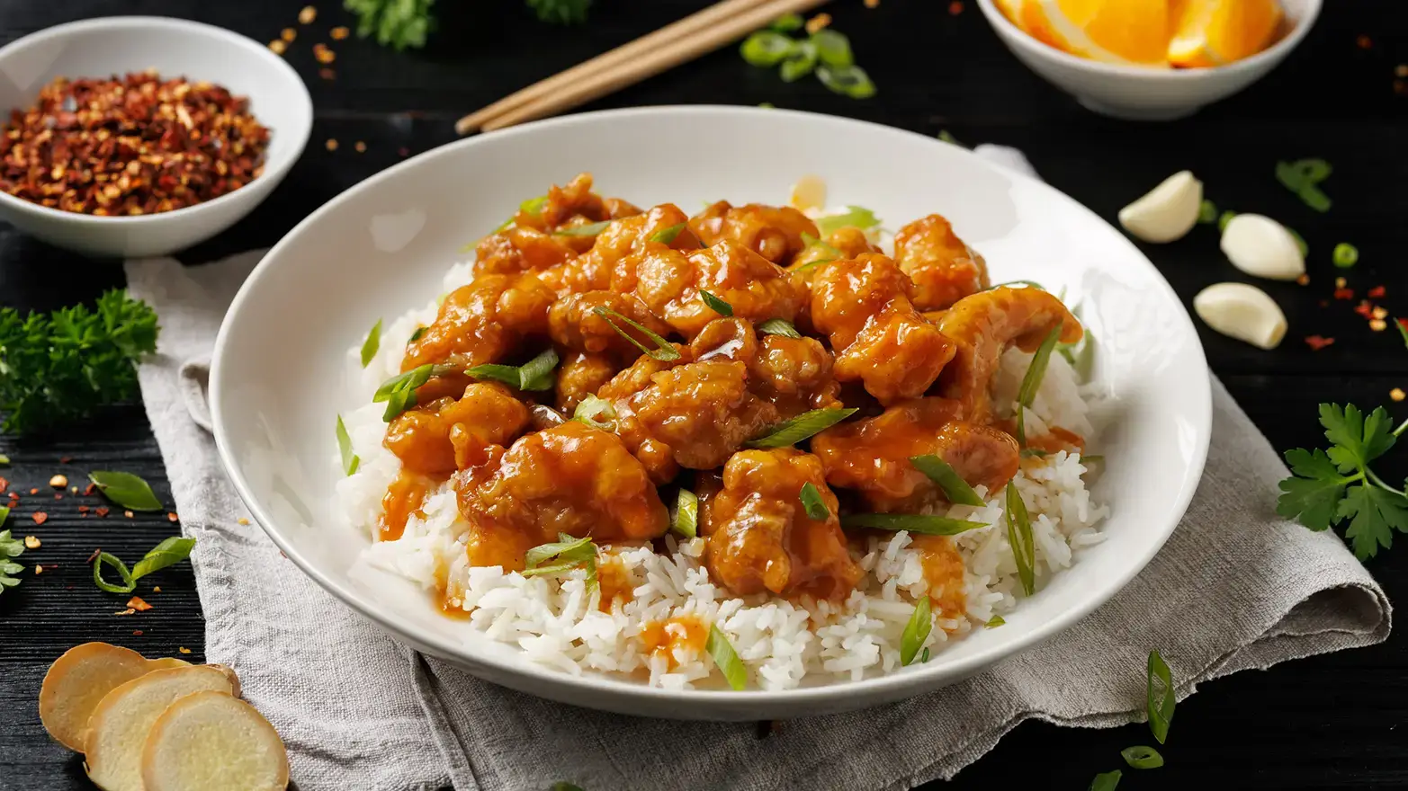 orange chicken