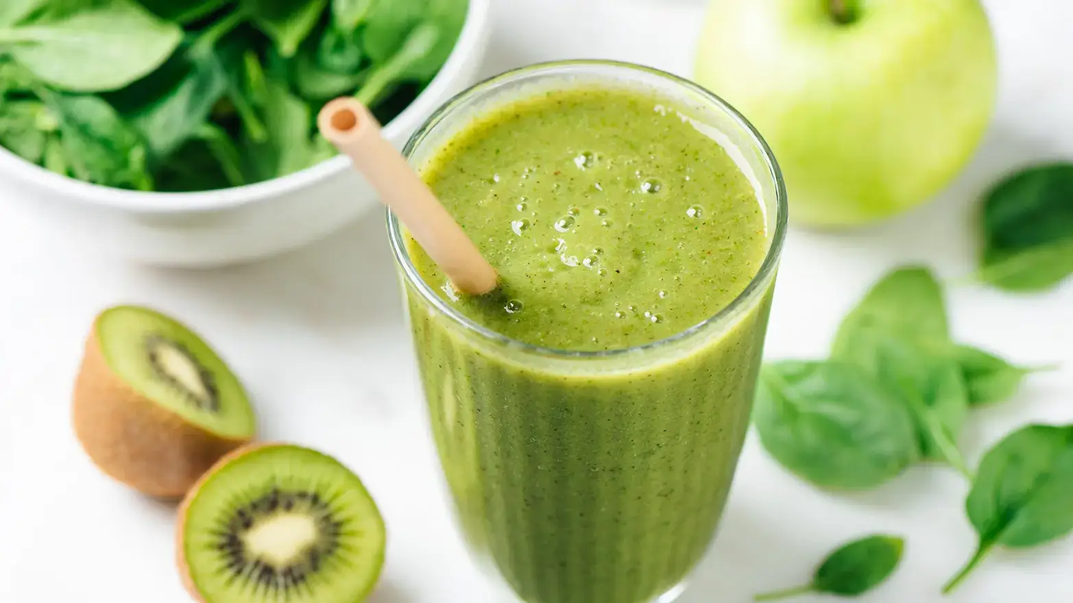 Photo of green smoothie drink
