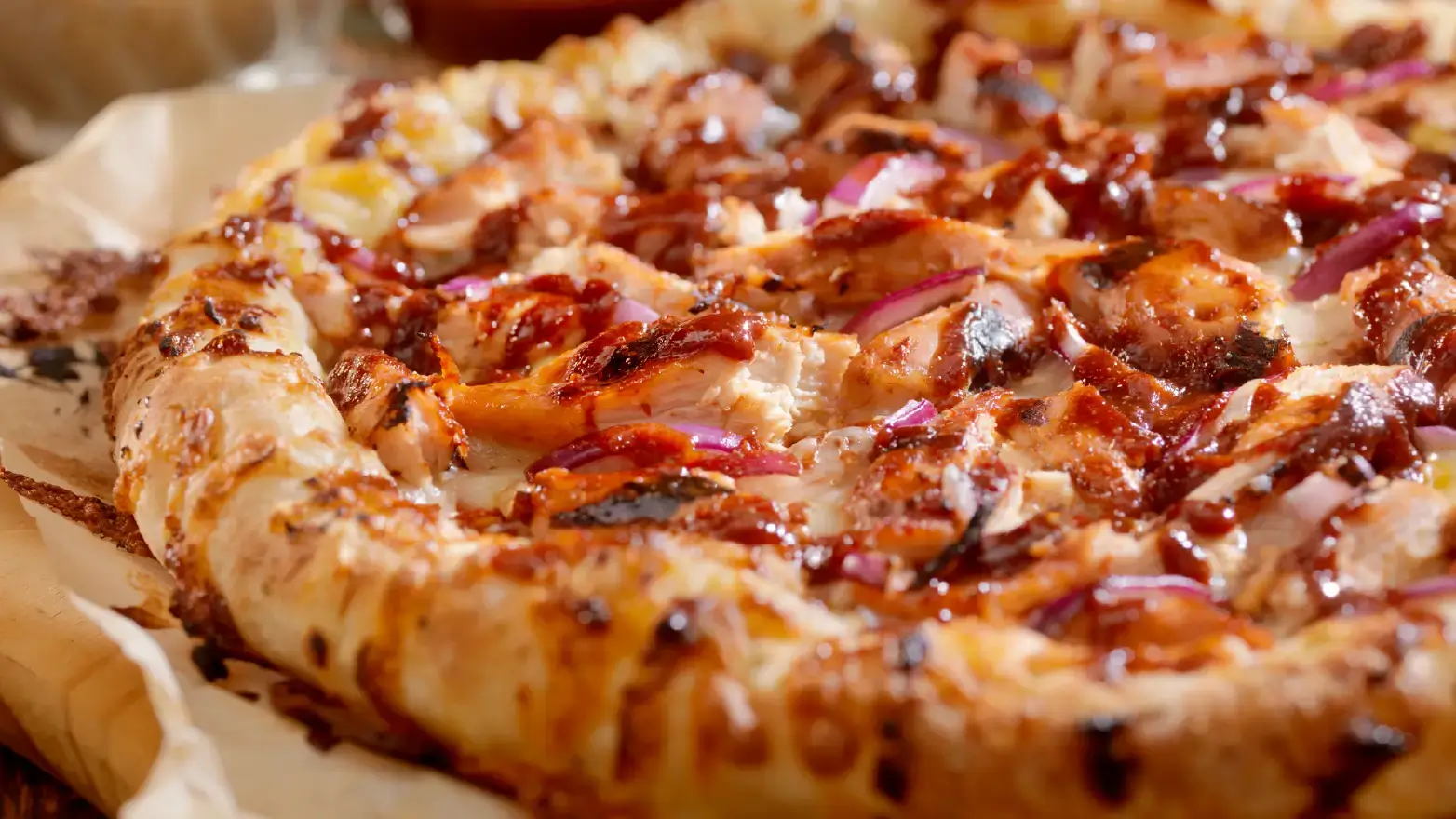 Barbecue chicken flatbread