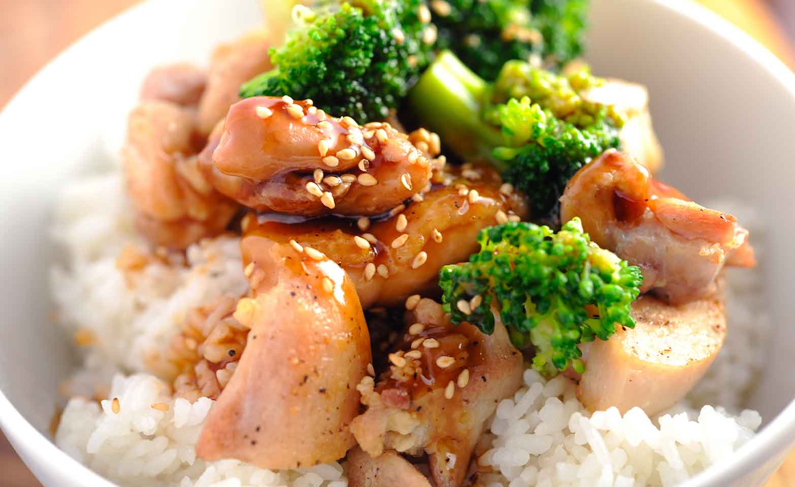 Stock image of chicken stir-fry