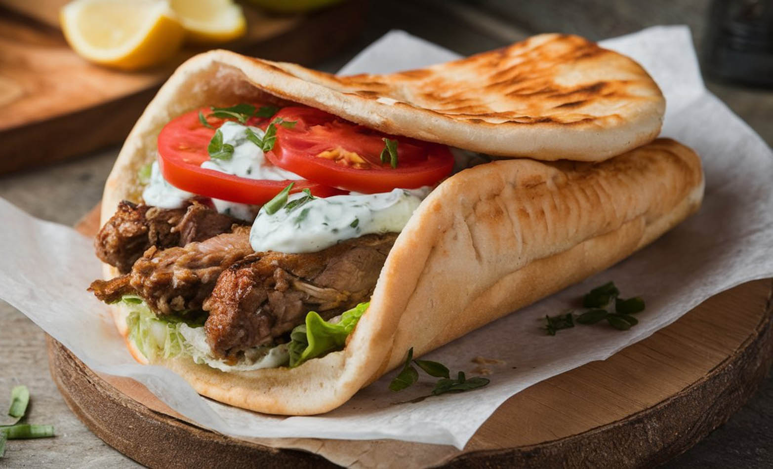Greek lamb gyro