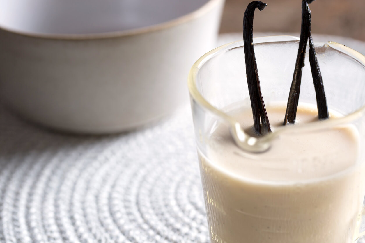 Vanilla soaked, creamed milk