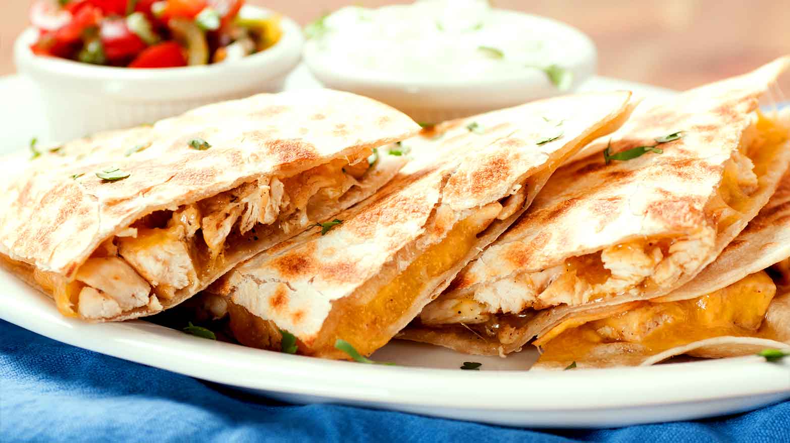 Chicken quesadillas