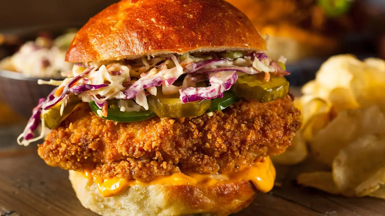 Fried chicken sandwich