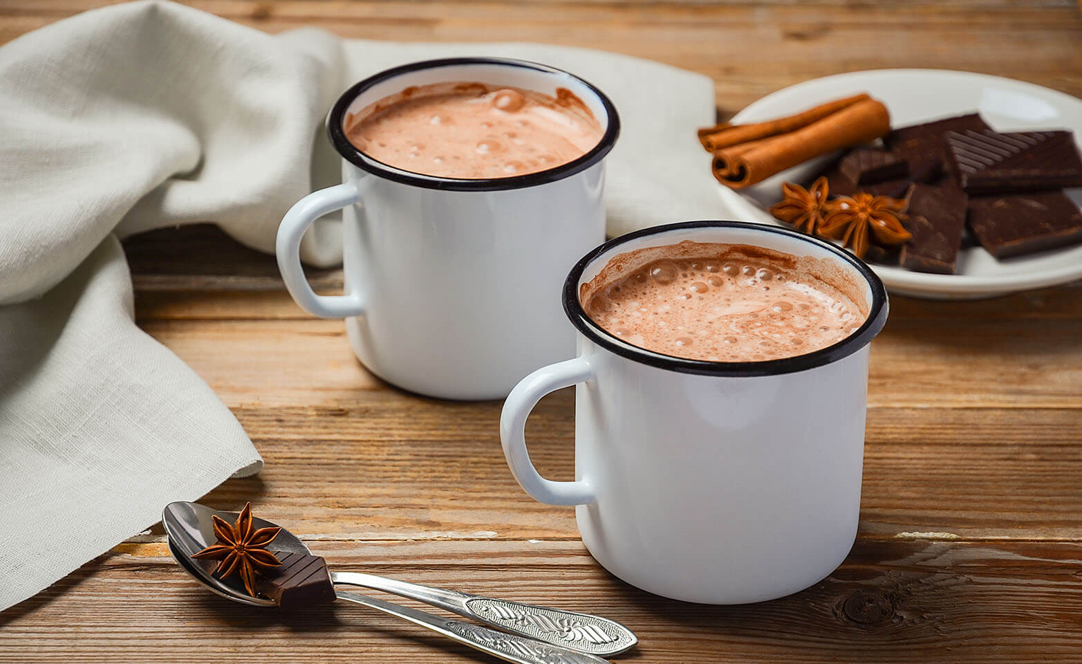 Keto-friendly creamy hot chocolate.