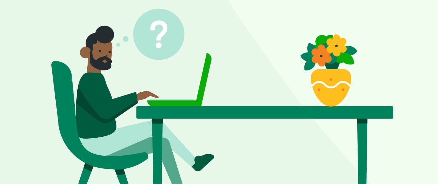 Man working from home