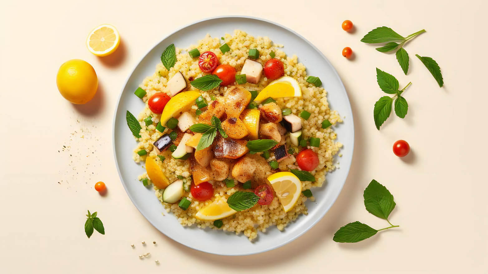 Mediterranean couscous salad