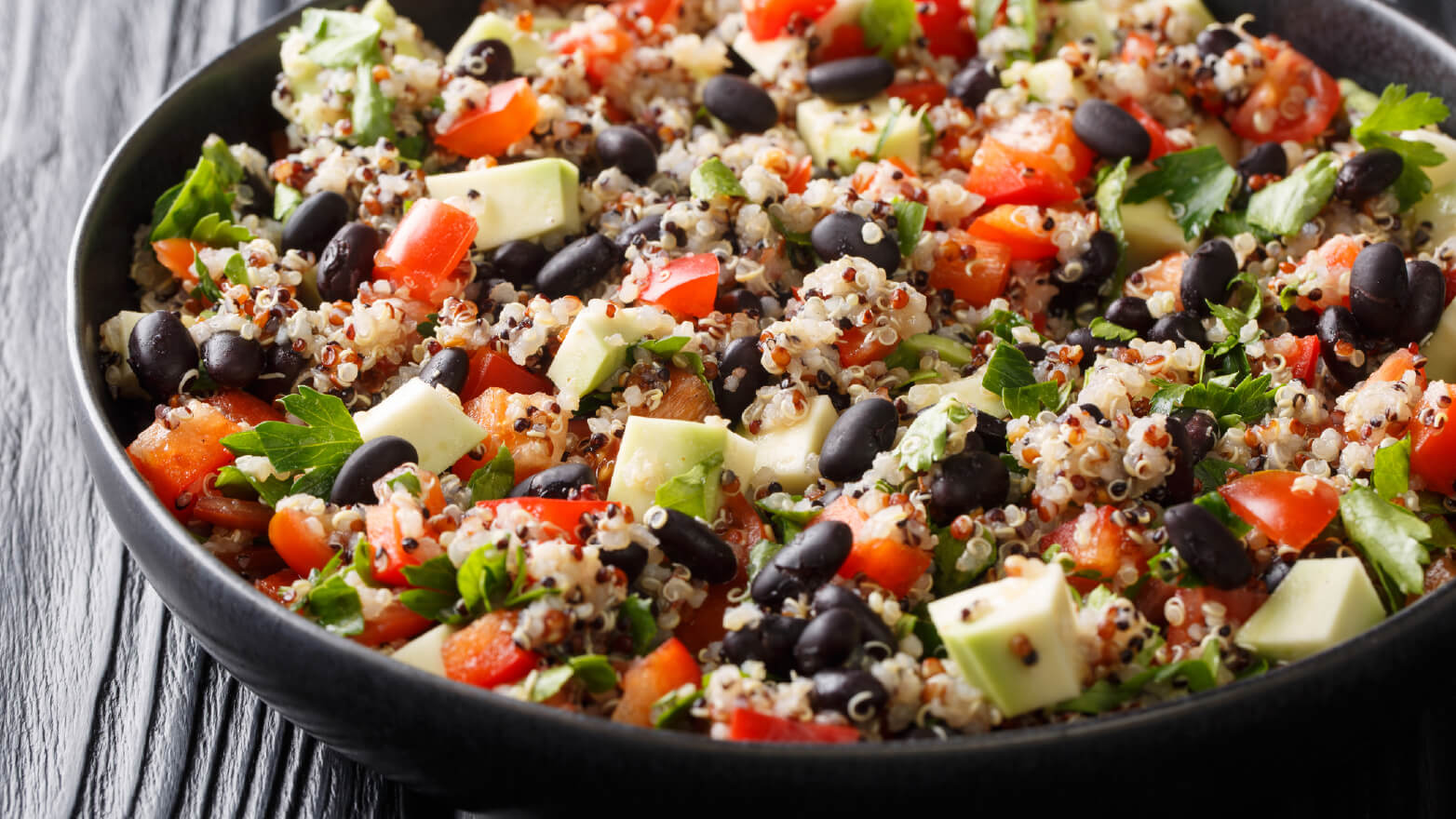 Vegan Mexican quinoa salad