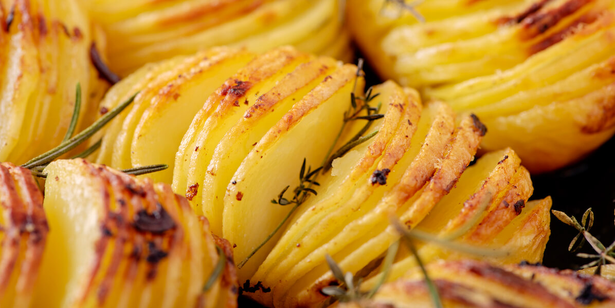 Hasselback Potatoes or Hasselback Kartofler