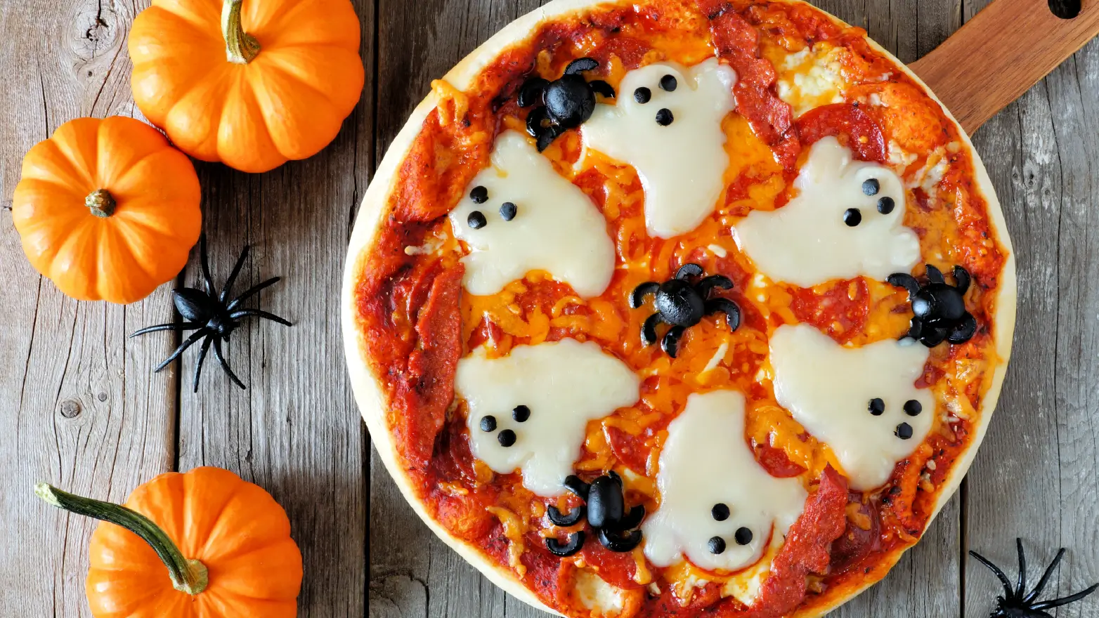 Halloween pizzas