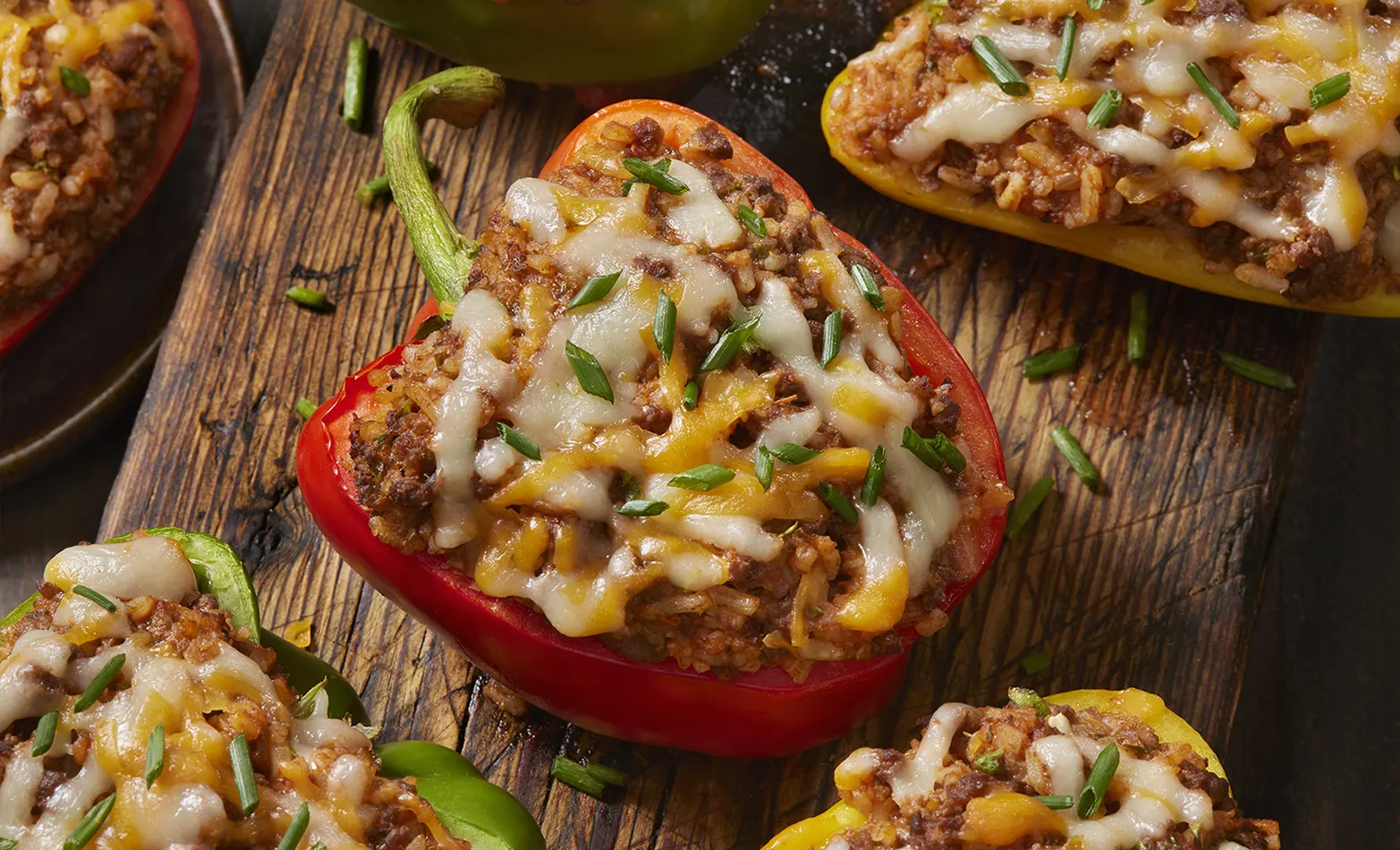 ground beef stuffed peppers