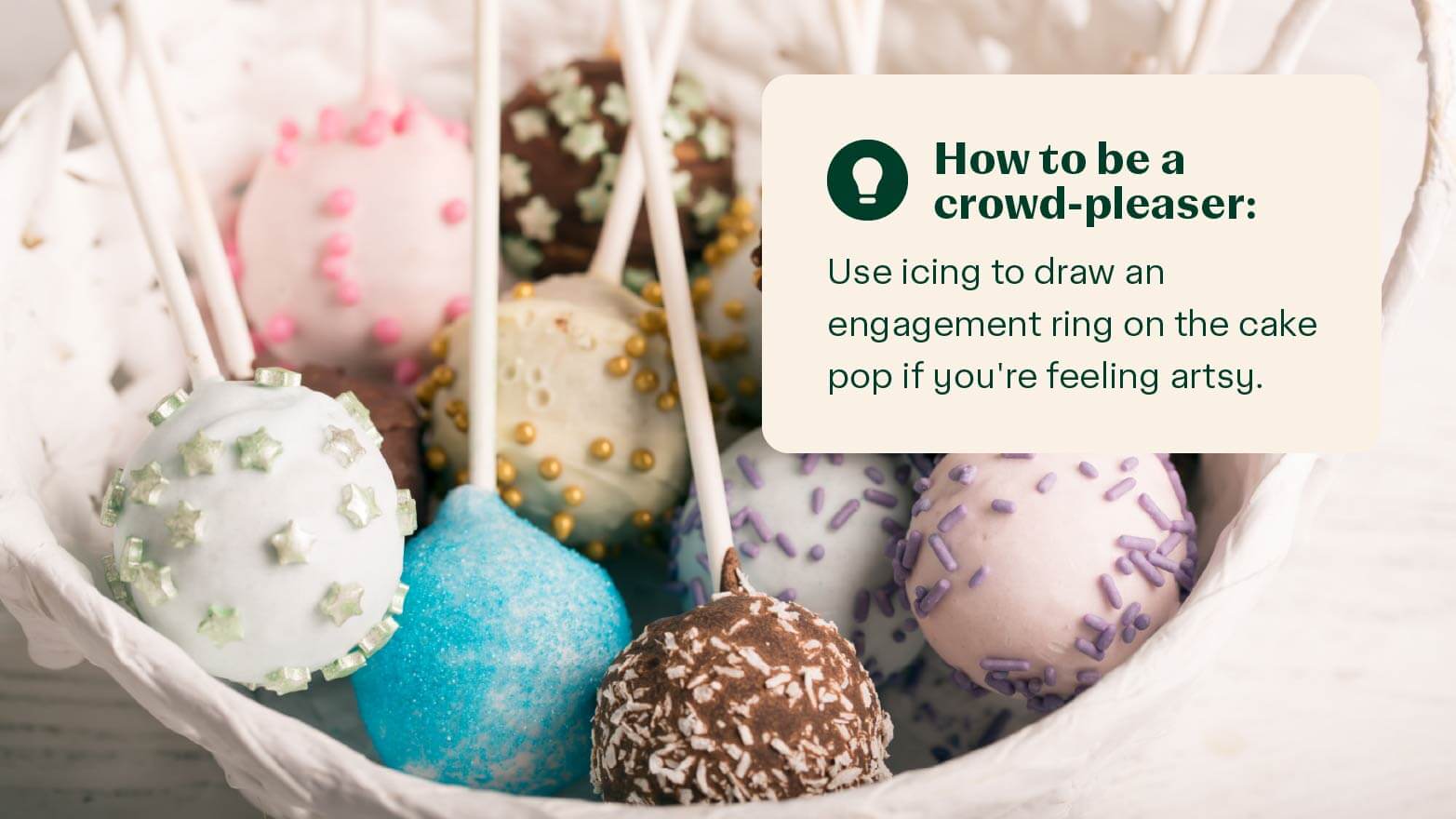 cake pops for engagement party