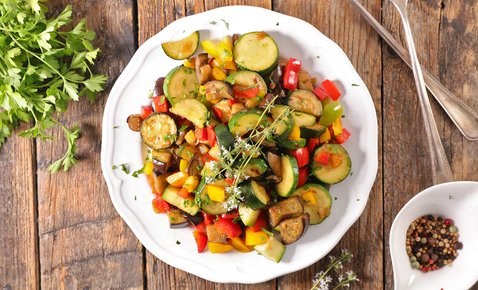 squash and zucchini ratatouille