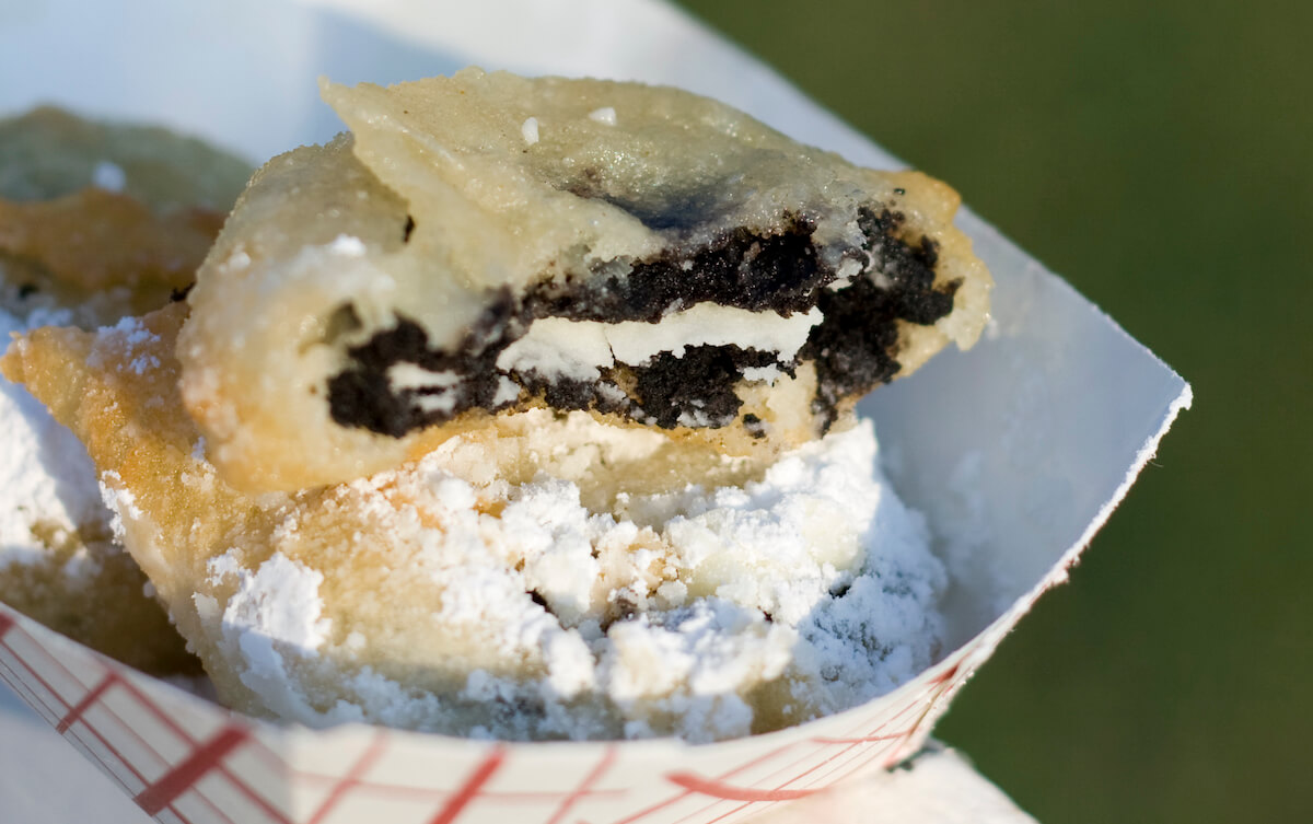 deep fried sandwich cookie