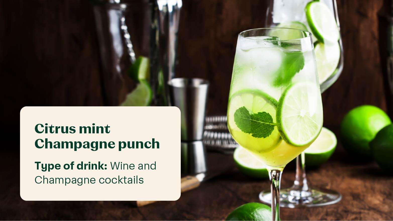 citrus mint champagne punch