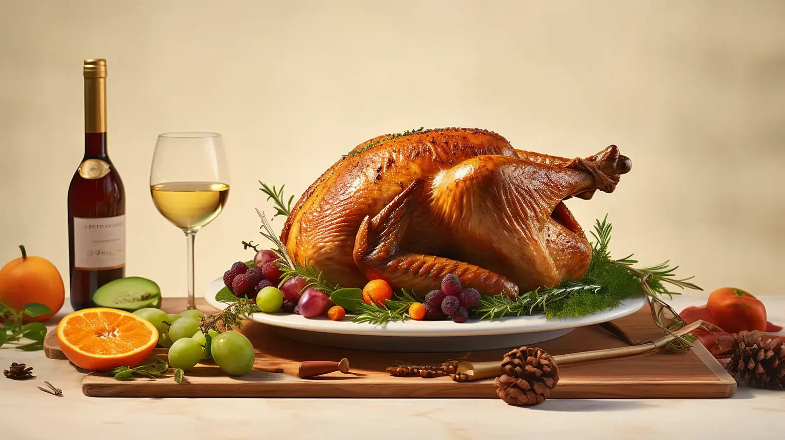 smoked turkey dinner