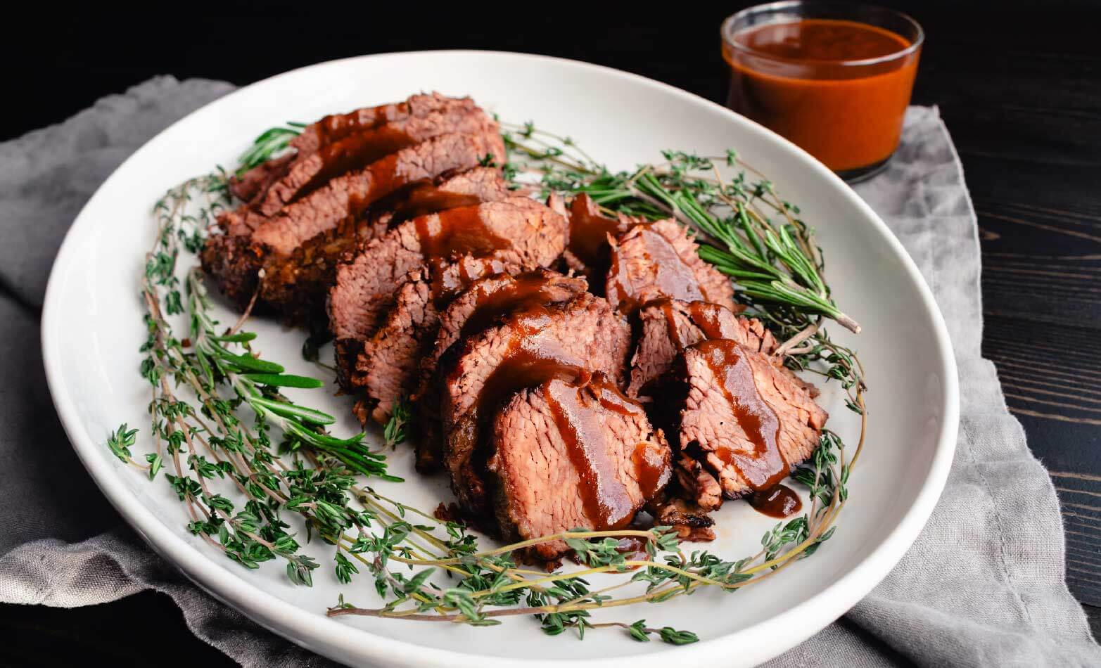a stock photo of braised beef