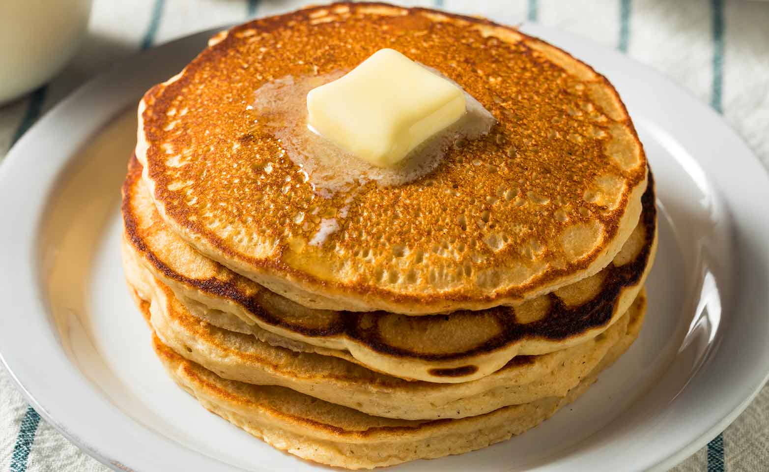 Stock image of buttermilk pancakes