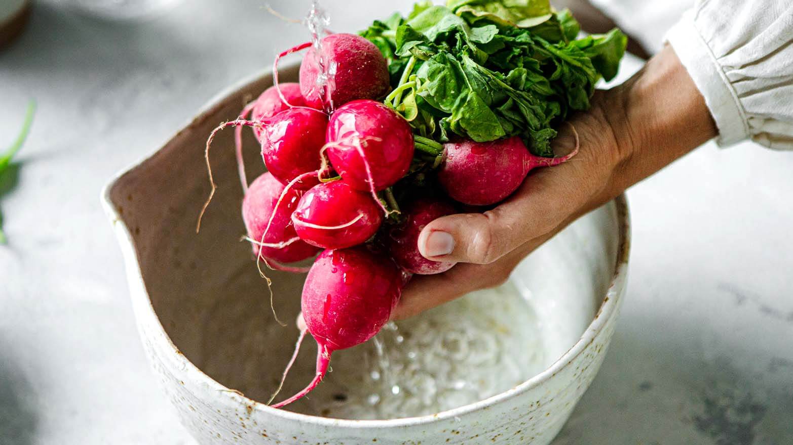 Radishes summer vegetable.