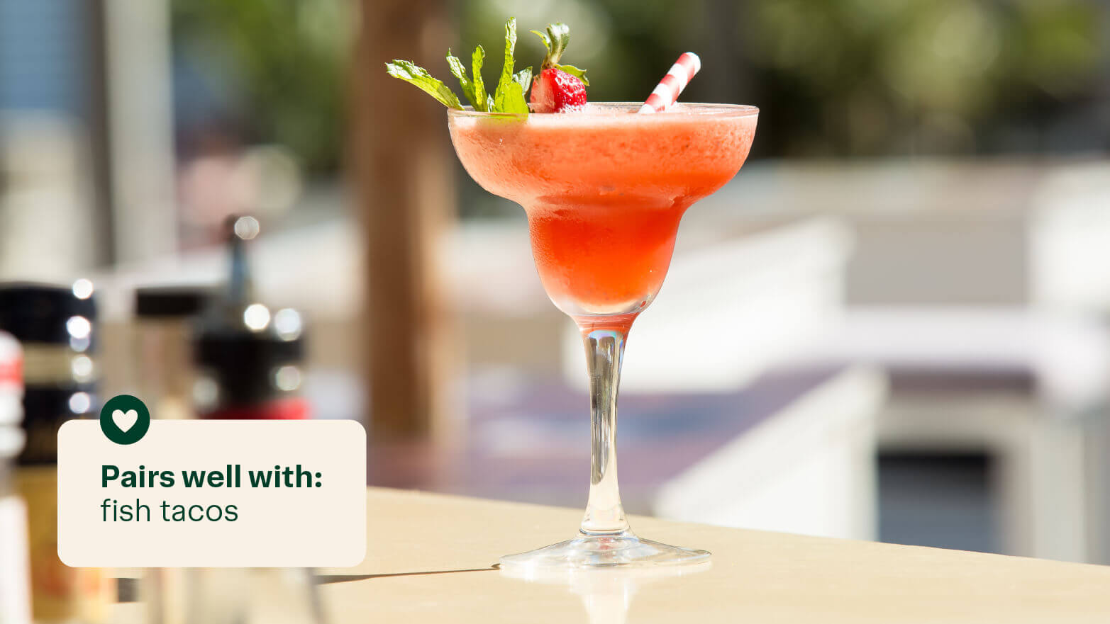 Rosemary strawberry daiquiri