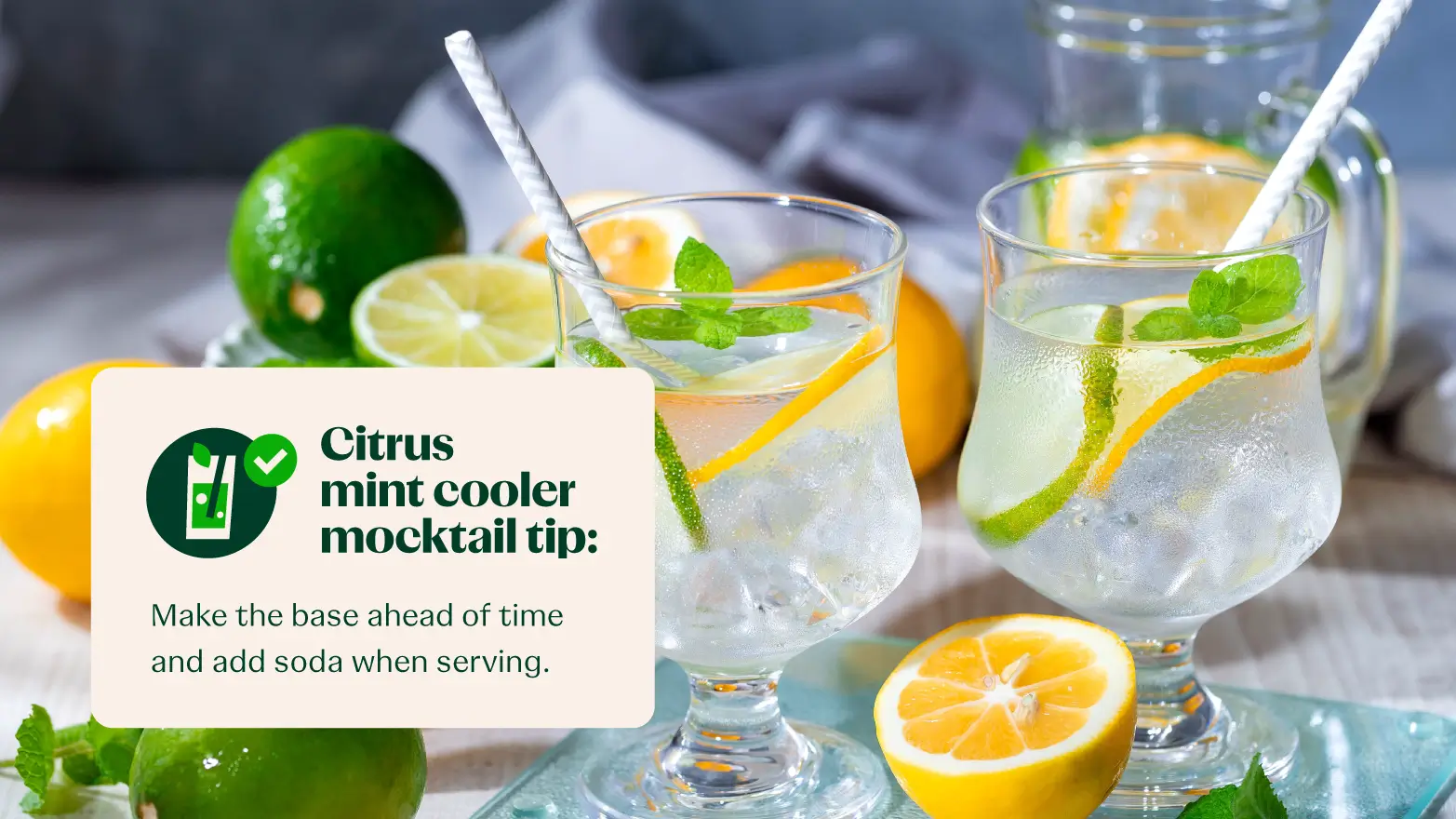 citrus mint cooler