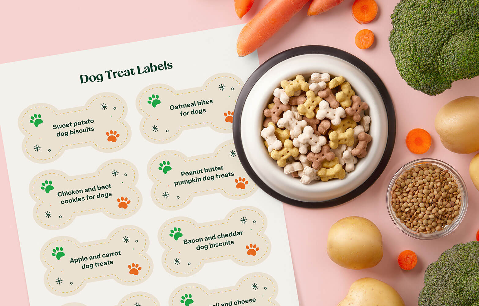 printable dog treat labels