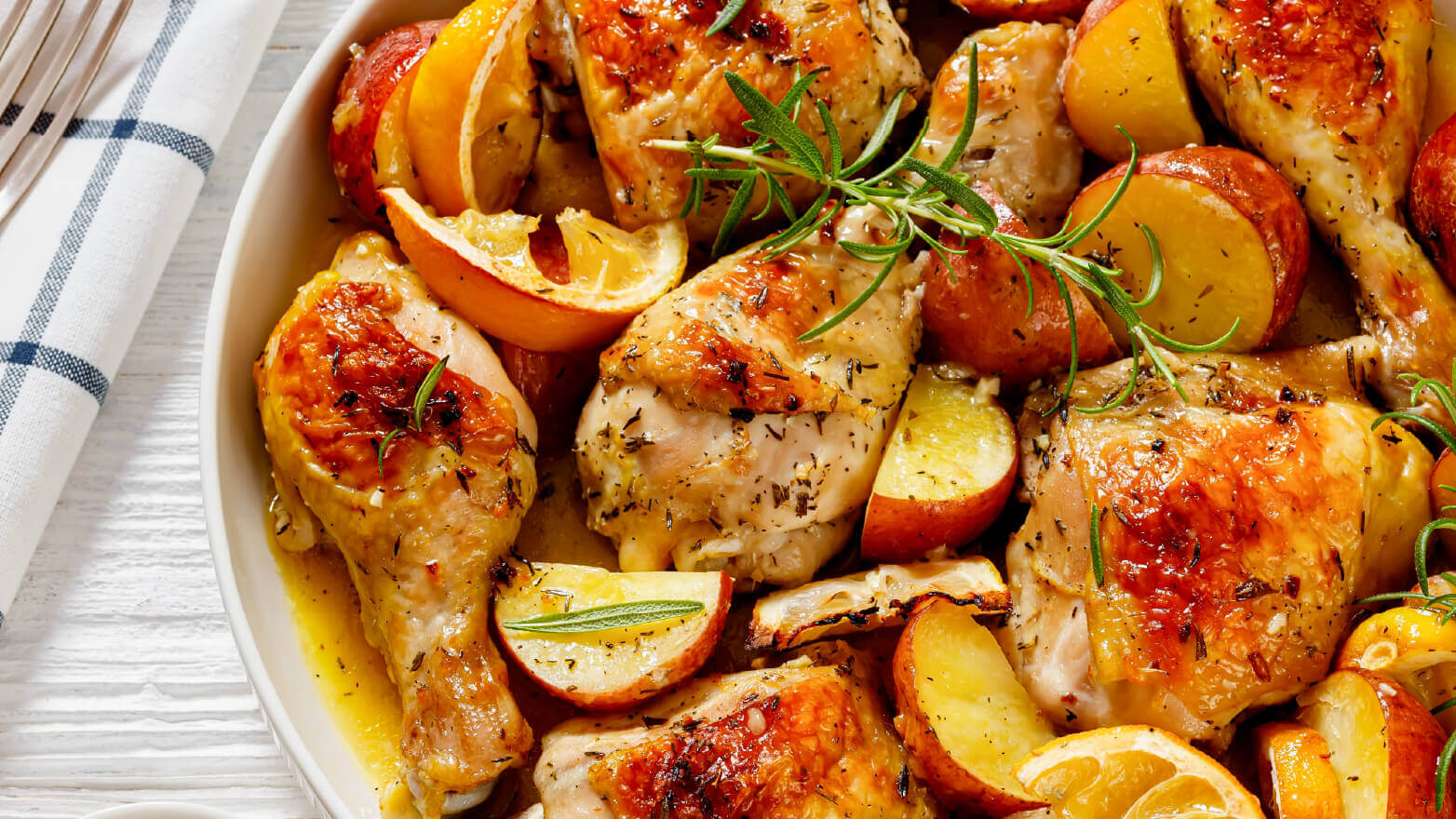 roasted peach chicken