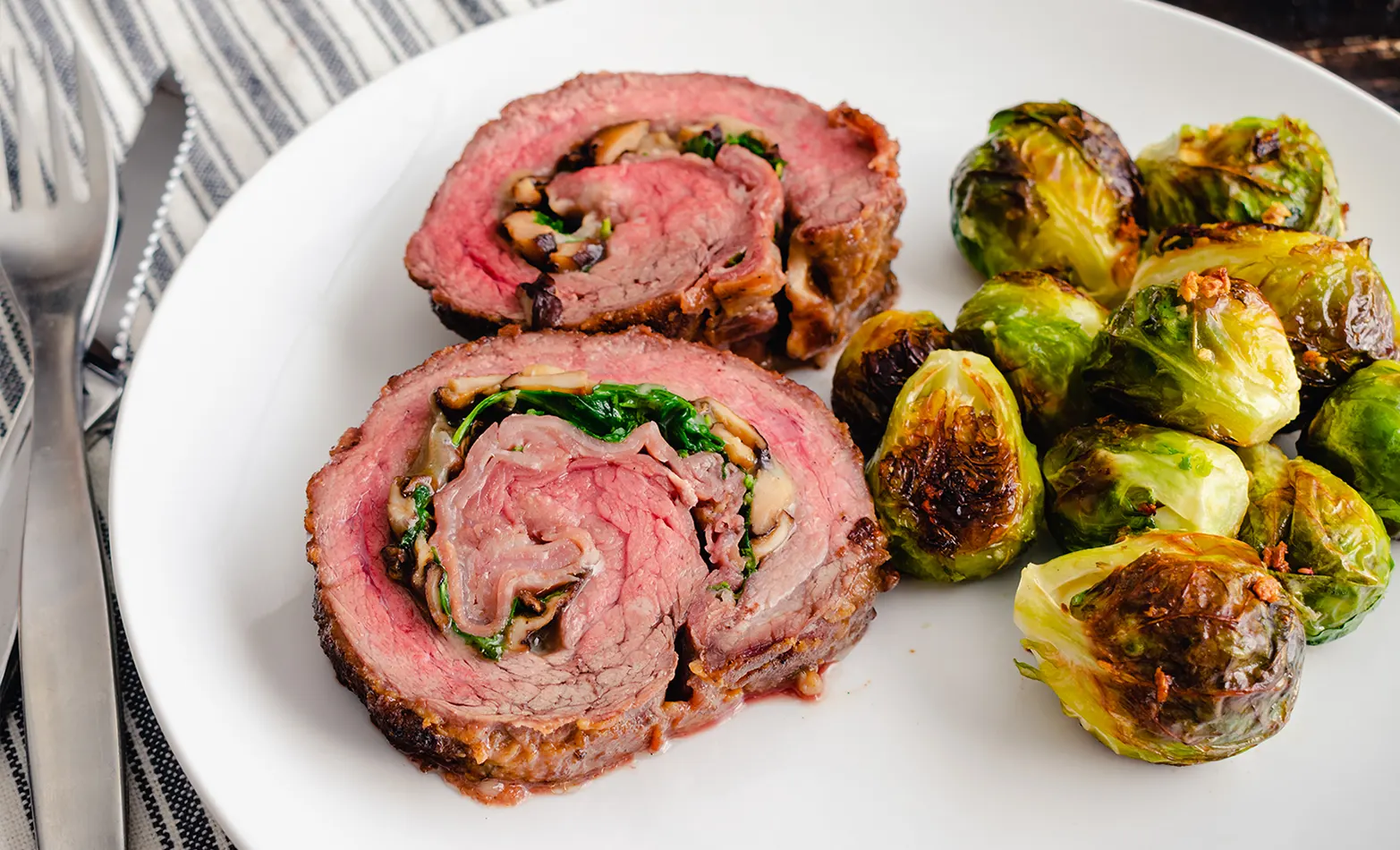 air fryer flank steak pinwheels
