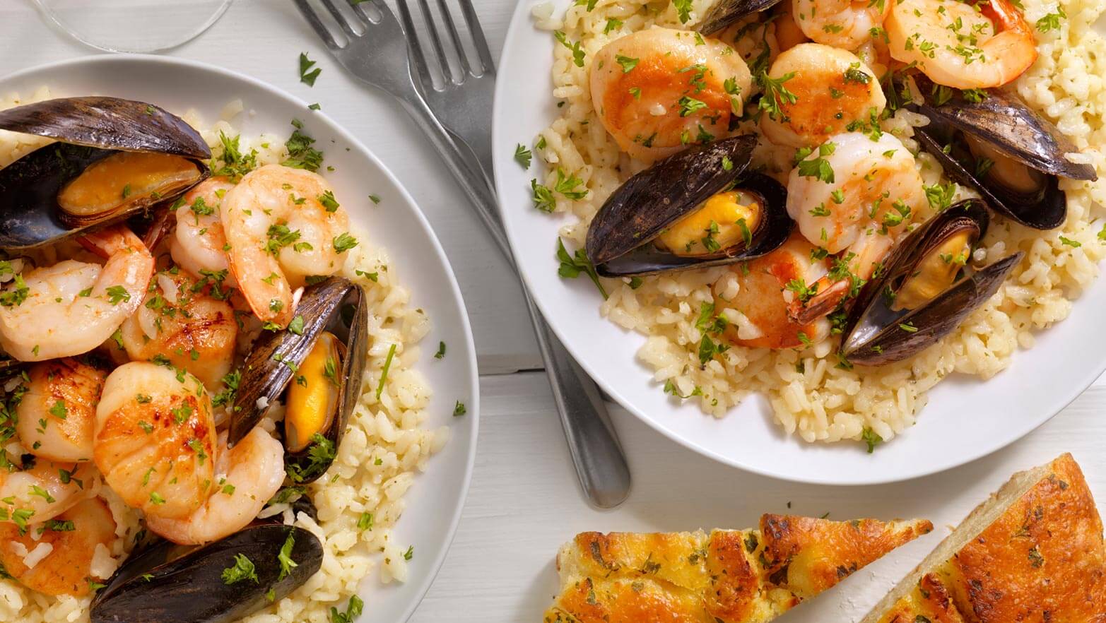 Image of seafood risotto