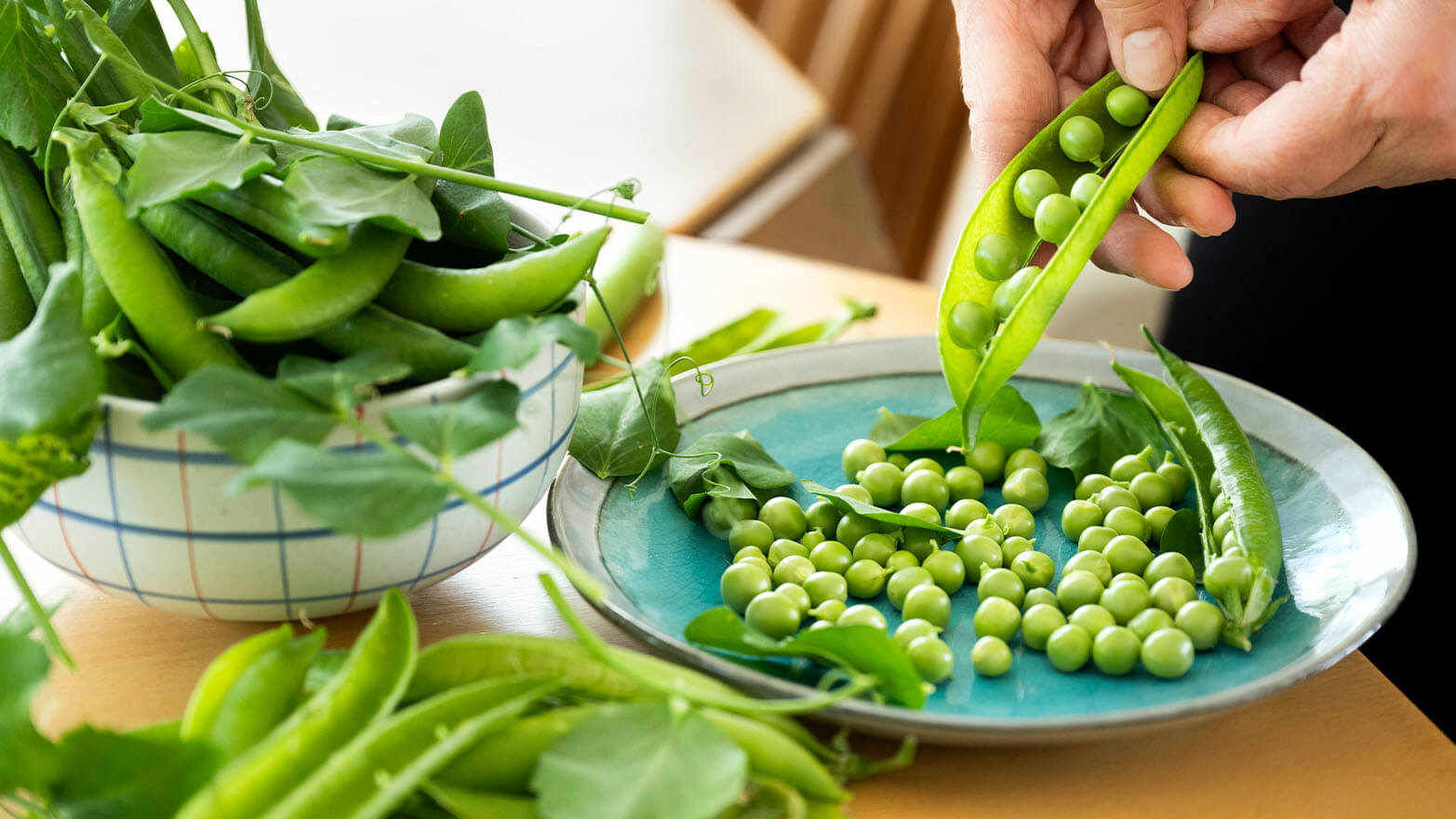 Peas summer vegetable.
