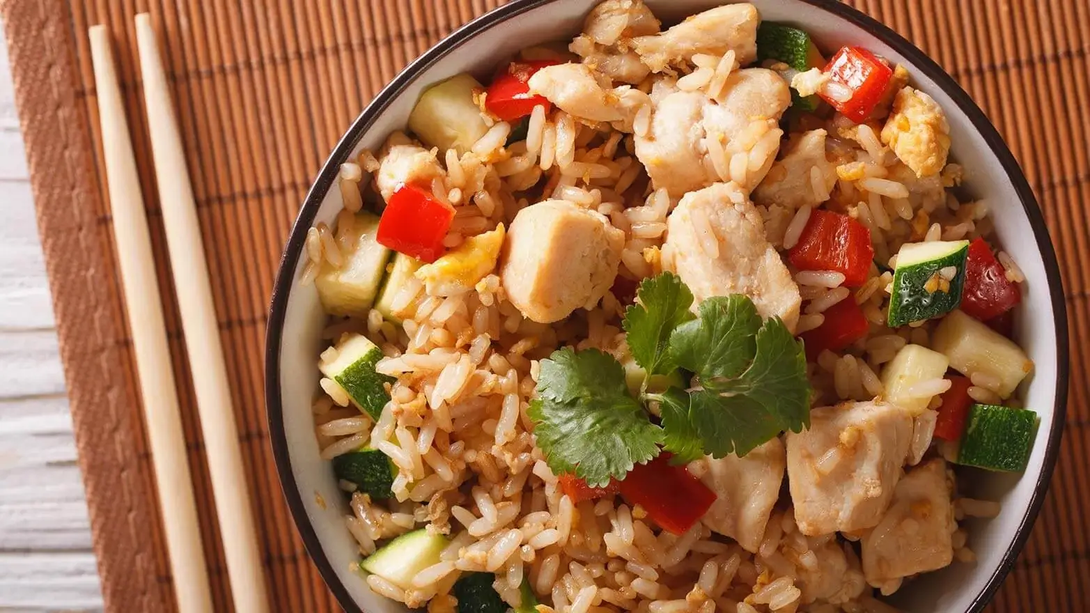 Chicken and vegetable stir-fry