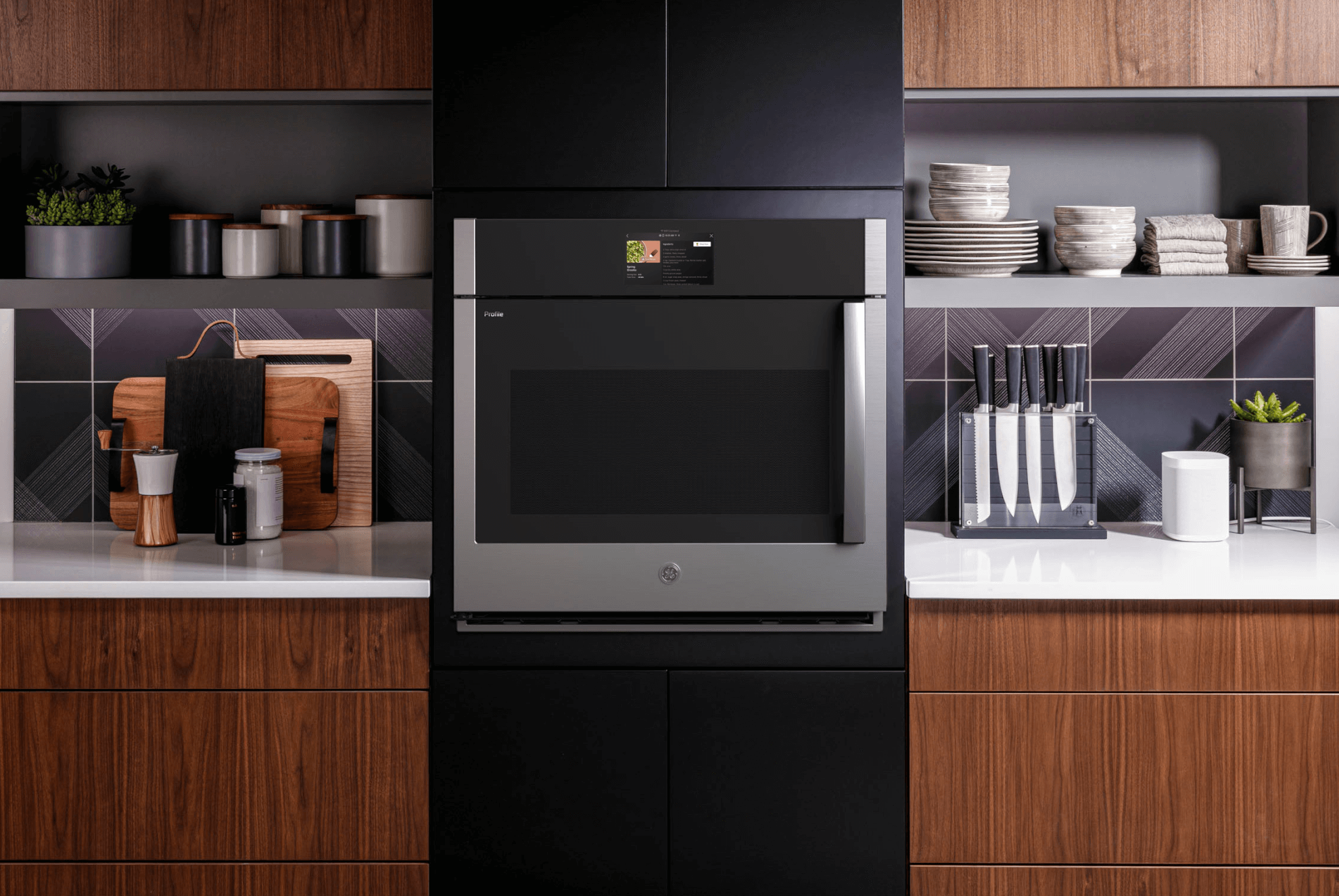 GE Profile Wall Oven with Seasonal Recipes and Instacart Ordering