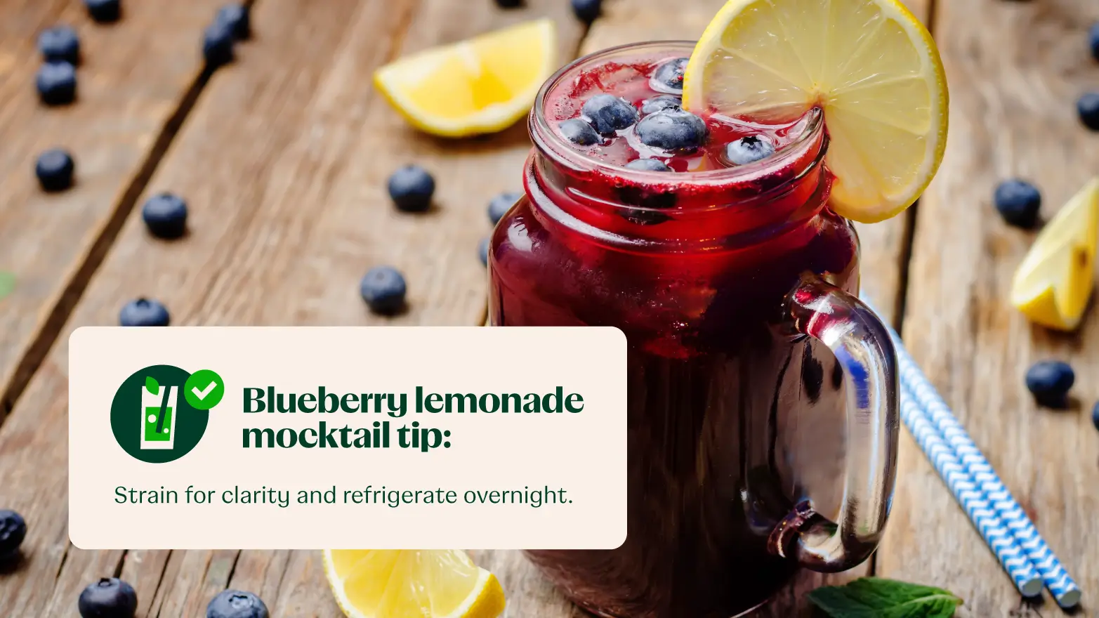 blueberry lemonade mocktail