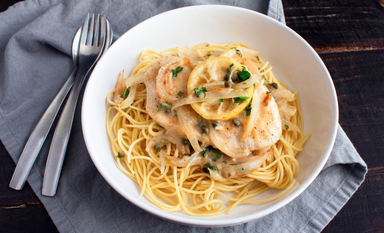  Lemon garlic chicken with veggies