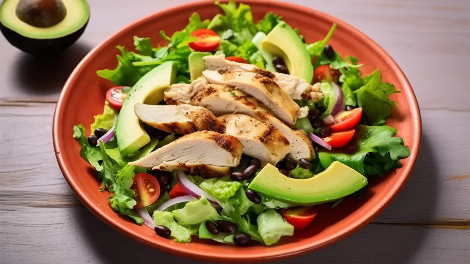 chicken and black bean salad