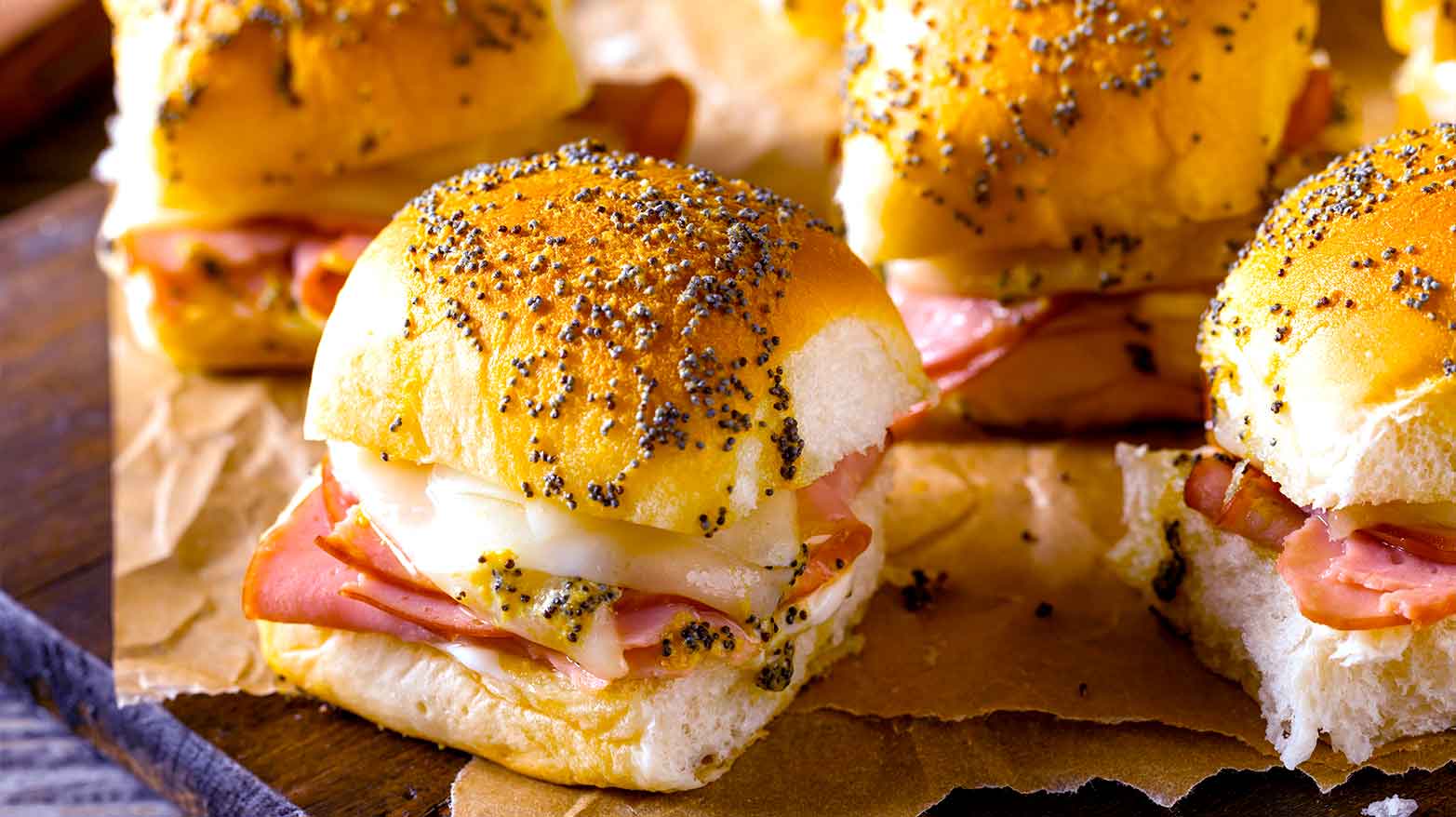 Ham and cheese sliders