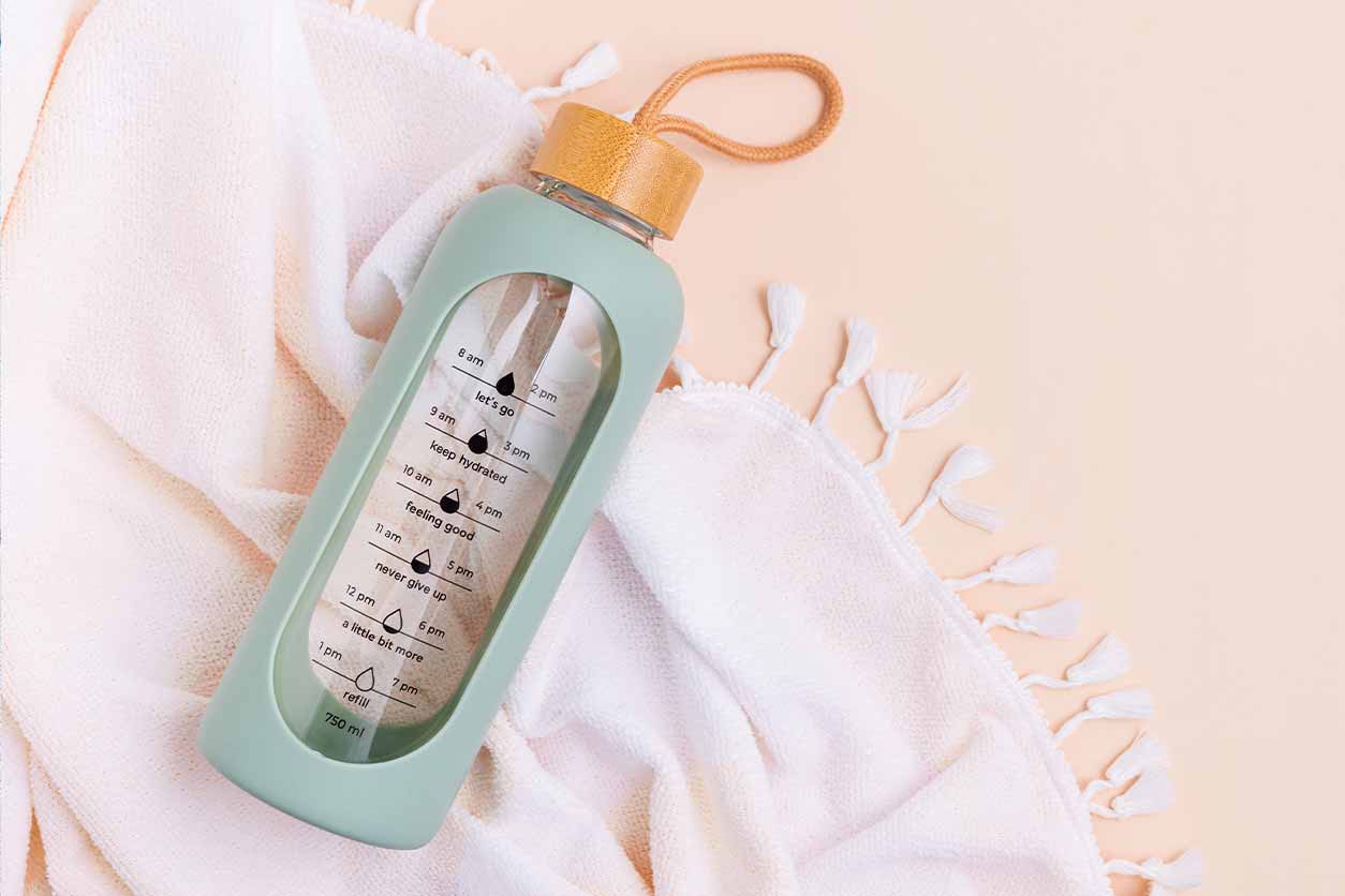 a reusable water bottle