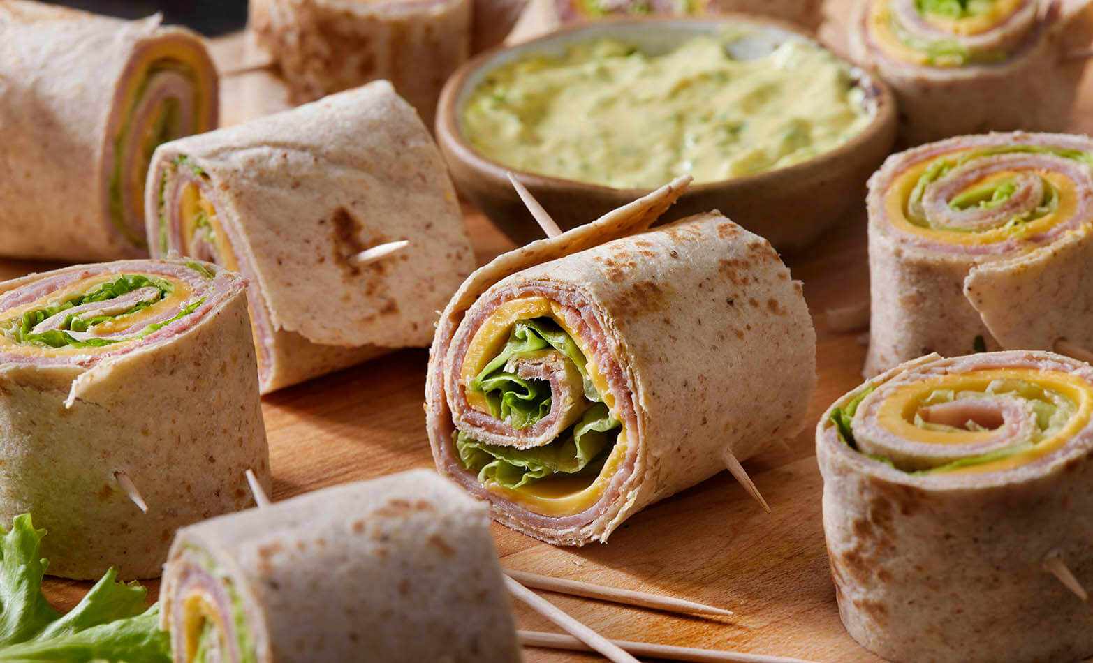 turkey and cheese pinwheels