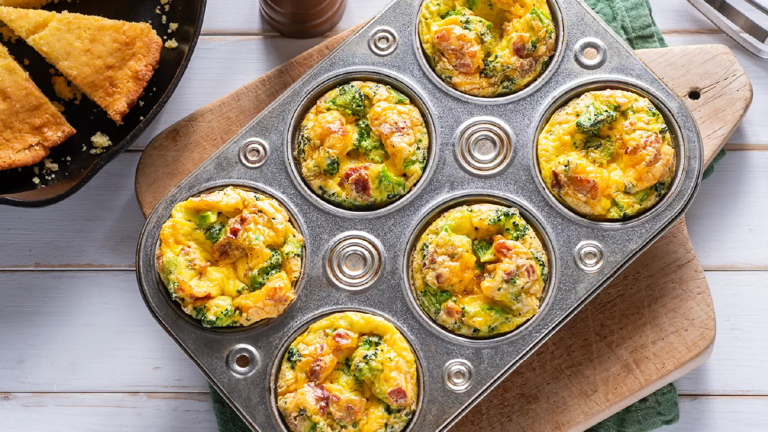 Stock image of egg muffin cups