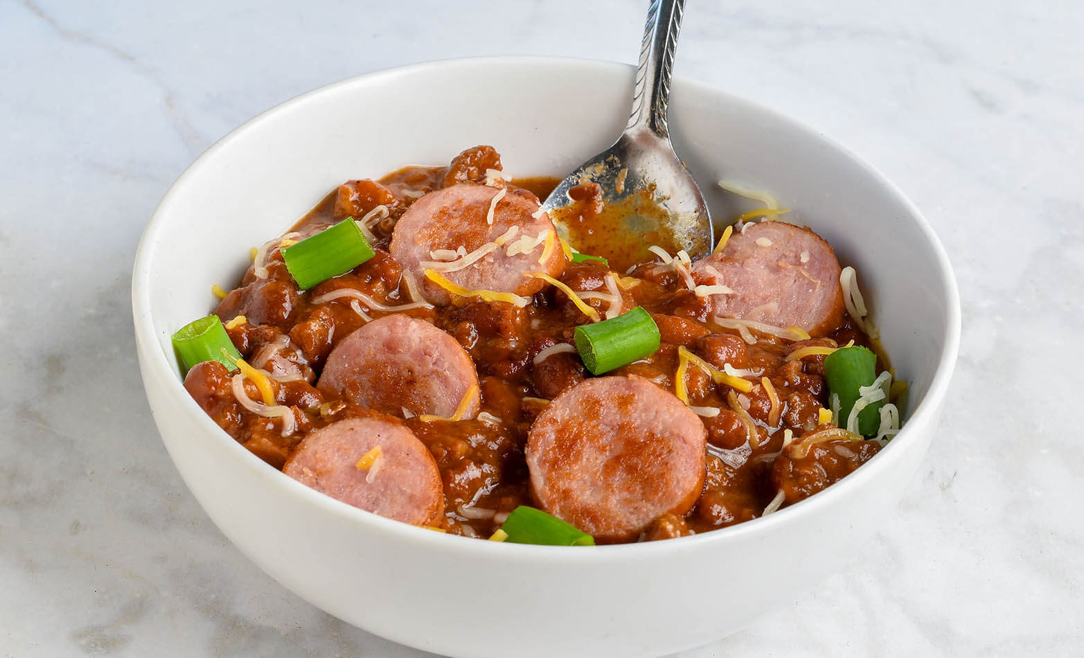 a bowl of hot dog chili